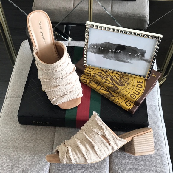 Kelsi Dagger Shoes - Kelsi Dagger Siegel Stacked Heeled Slides